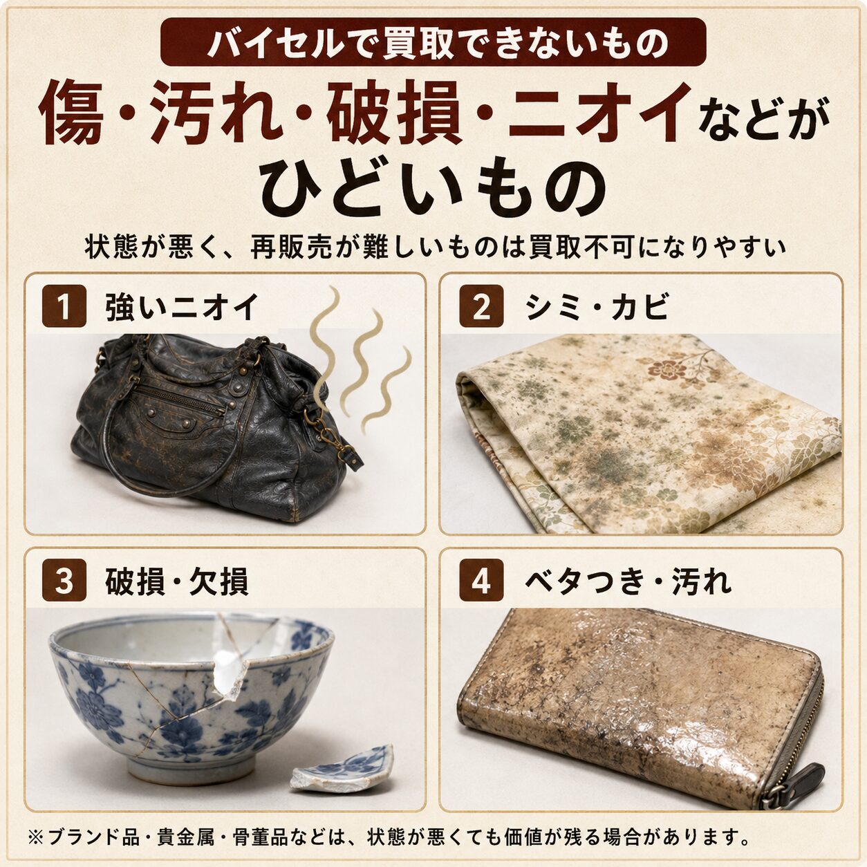 バイセル 買取 できない もの